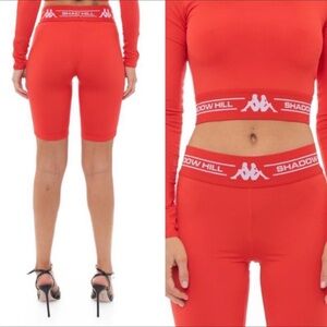 SHADOW HILL KAPPA SPORTS SHORTS WOMEN COLOR FIERY RED SIZE S